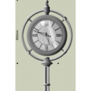 Köztéri utcai órák / Oszlopos analóg díszóra- Alpha