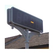 Köztéri utcai órák / 2 oldalas digitális óra oszlopon