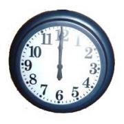 Egy vagy kétoldalas nagyméretű órák / PI-ÜV Üvegszálas kerek analóg órák